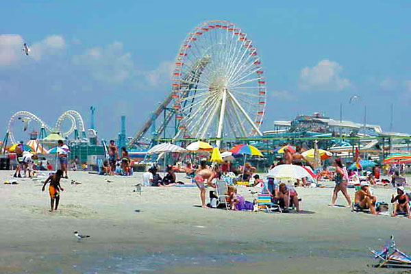 Wildwood's Amusement Piers and Beach are only steps away!